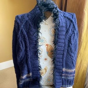 Free People Navy Sweater